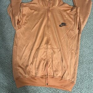 Nike Burnt Orange Zip-Up Hoodie